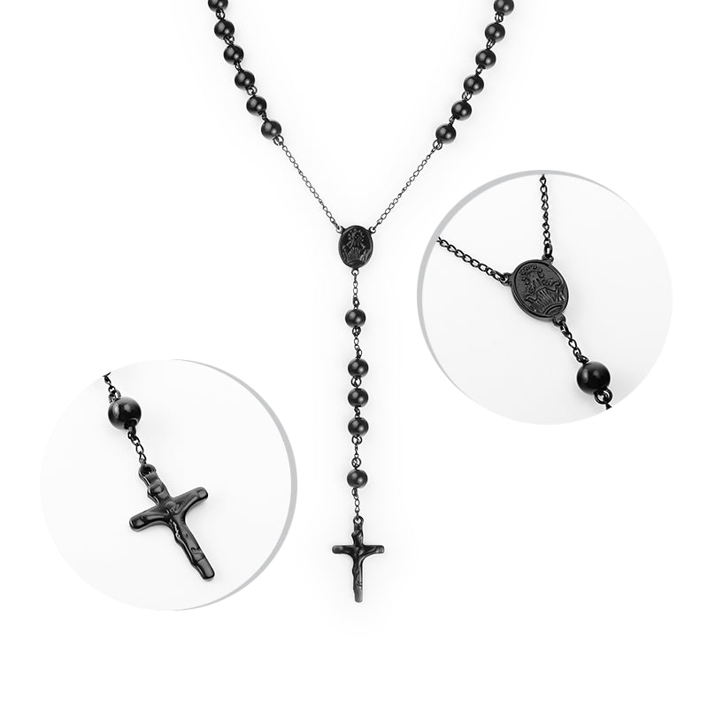 Kenzy Mii - Stainless Steel Rosary Chain Unisex Chain