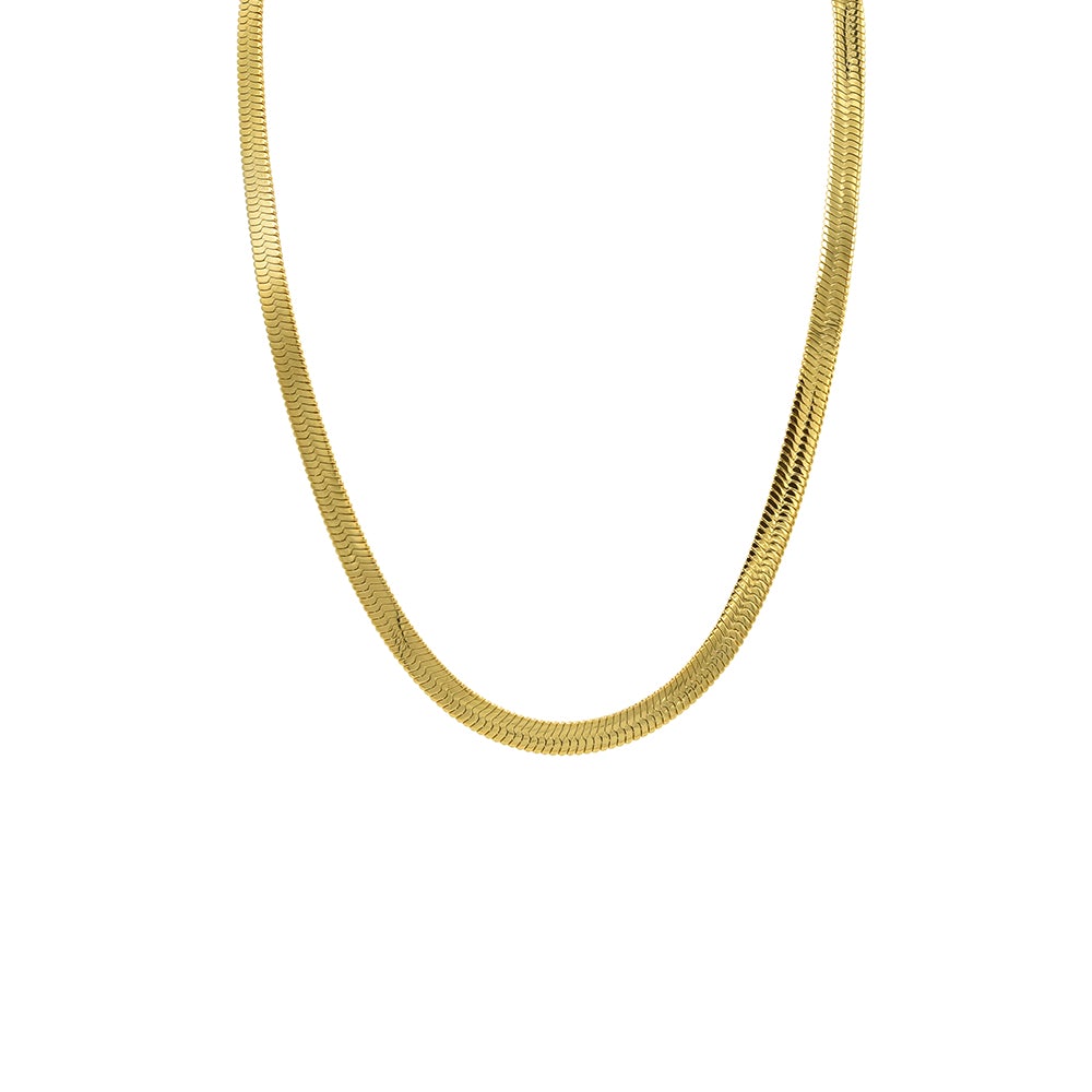 Kenzy Mii- 5mm Stainless Steel Herringbone Unisex Chain