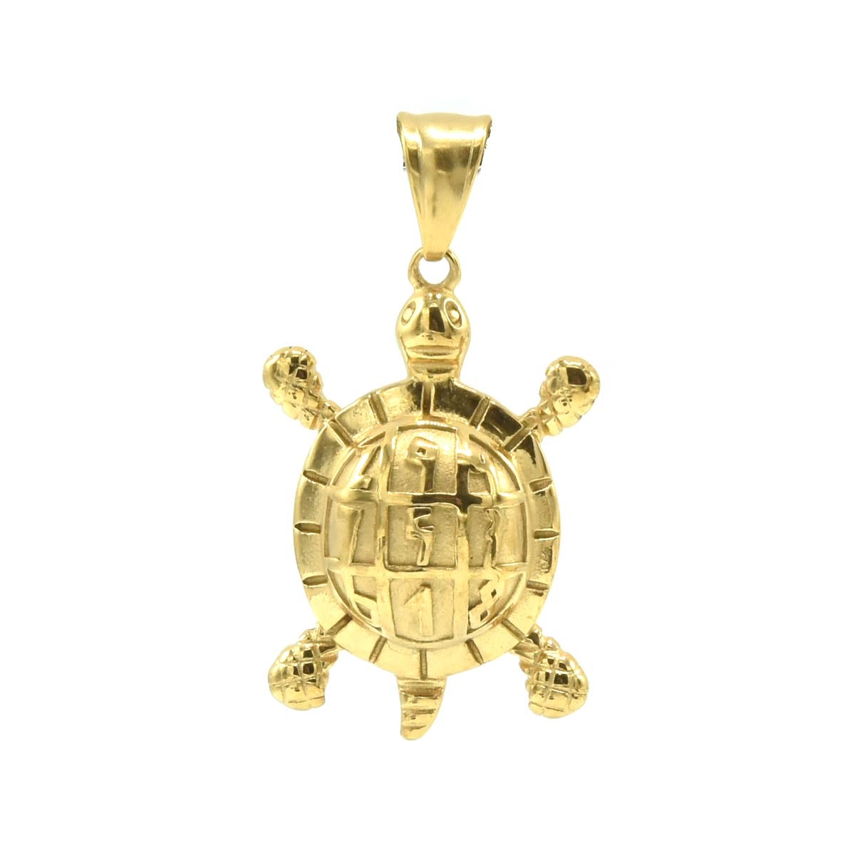 Kenzy Mii- Stainless Steel Hollow Tortoise Turtle Sea Unisex Pendant
