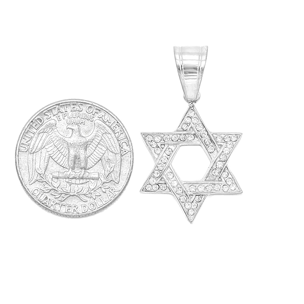 Kenzy Mii- Stainless Steel Magen David Star Unisex Pendant