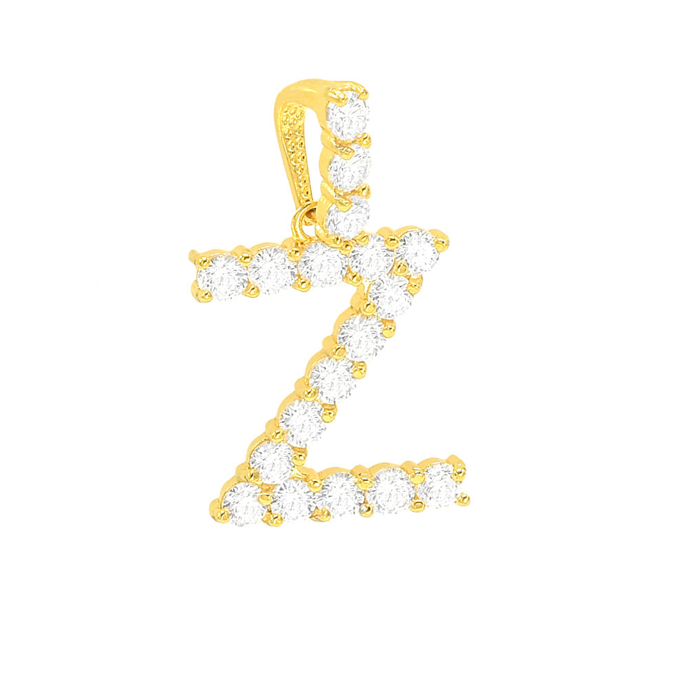 Kenzy Mii- Stainless Steel Letter Unisex pendant with Necklace