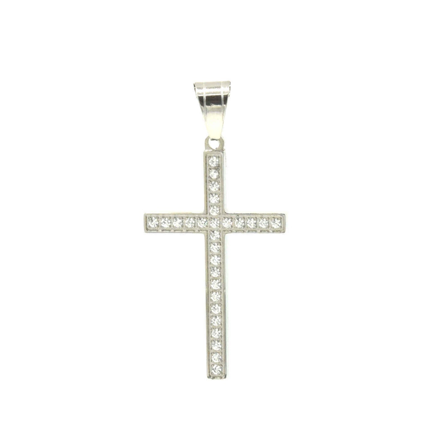 Kenzy Mii- Stainless Steel Gold Plated Cross Unisex Pendant