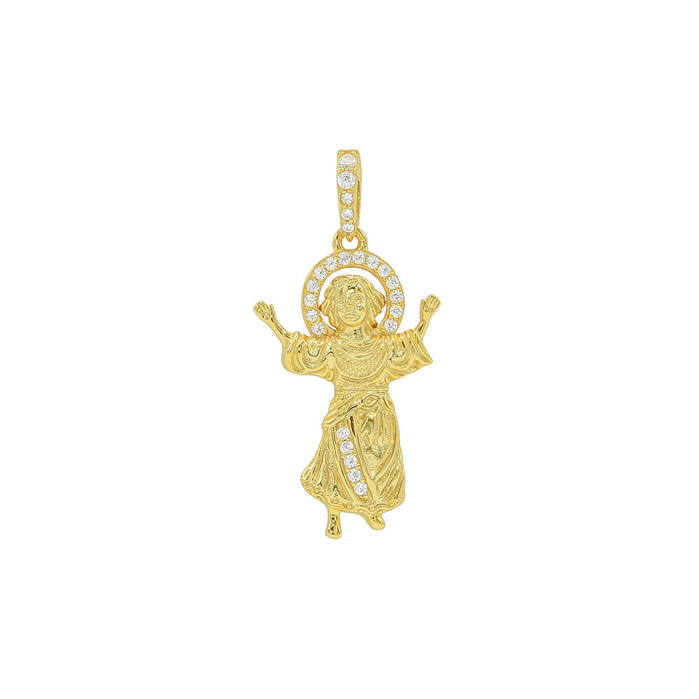 Kenzy Mii - 925 Sterling Silver Divine Child Men's Pendant