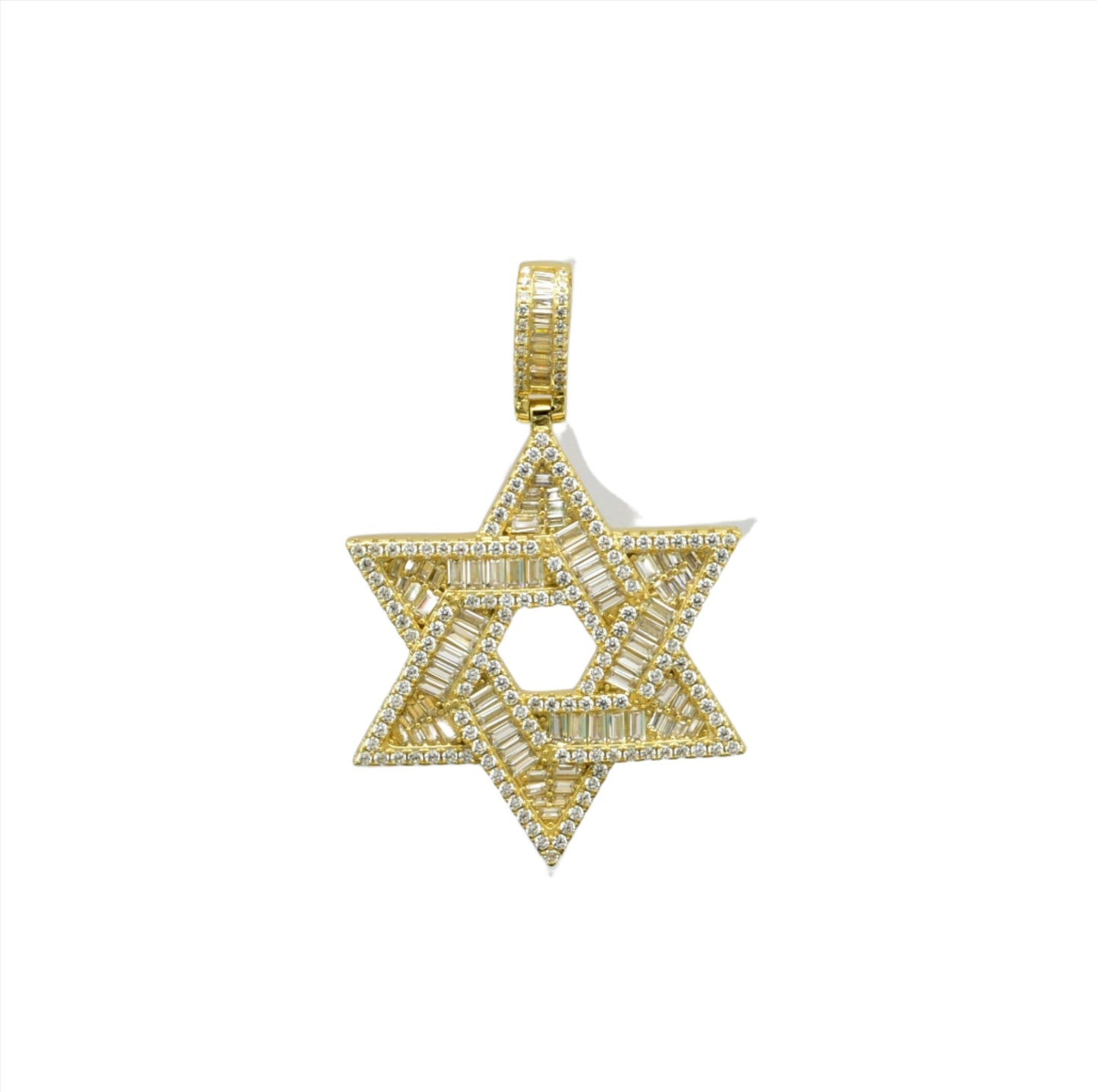Kenzy Mii - 925 Sterling Silver Star of David Men's Pendant