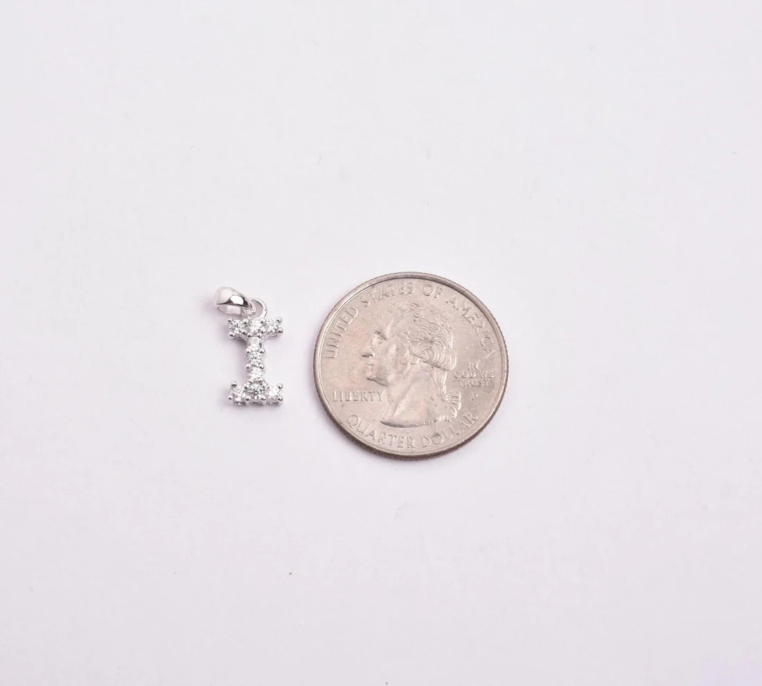 Kenzy Mii- 925 Sterling Spark Charm Crystal Alphabetic Rhinestone Women's Pendant