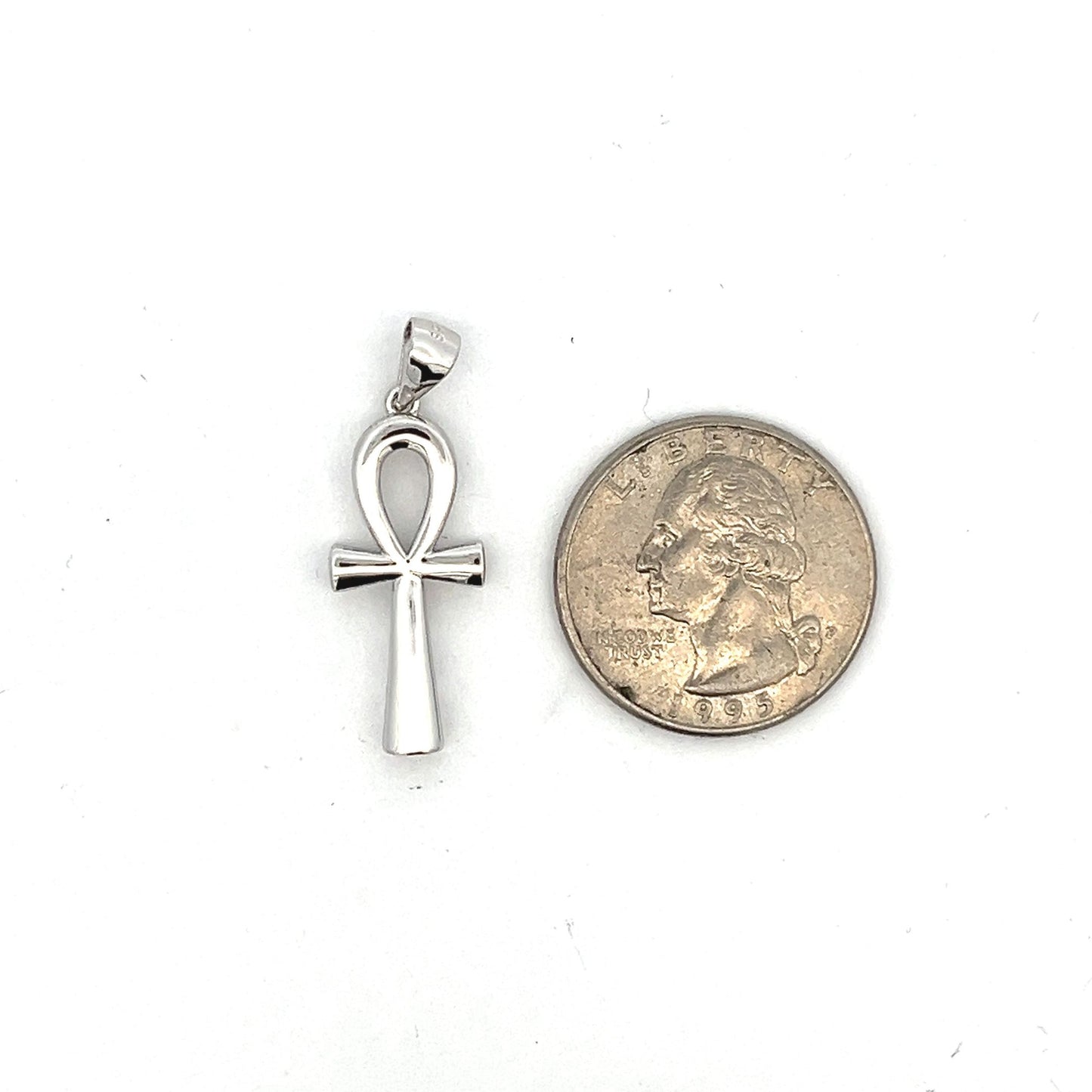 Kenzy Mii- 925 Sterling Silver Egypt Ankh Cross Women's Pendant