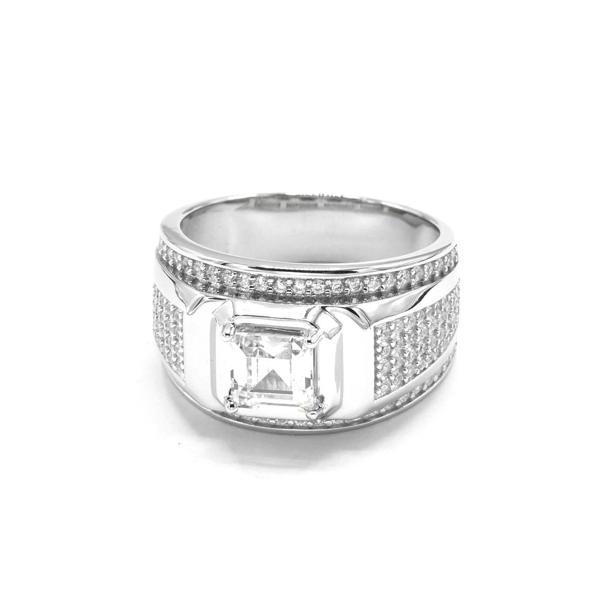 Kenzy Mii - 925 Sterling Silver Dot Men's Ring