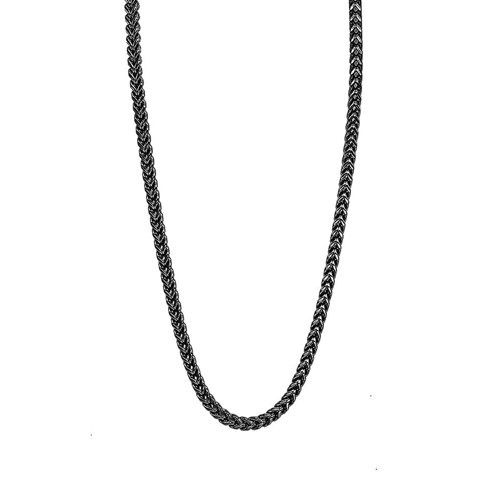 Kenzy Mii - 6mm Stainless Steel Square Franco Unisex Chain