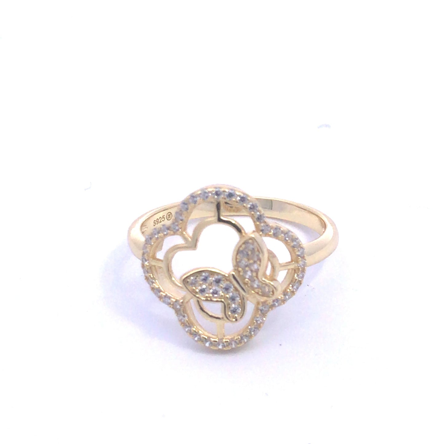 Kenzy Mii- 925 Sterling Silver Beautiful Butterfly Women's Ring