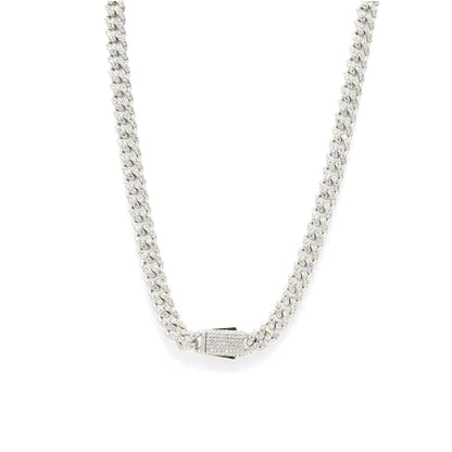 Kenzy Mii - 8mm Big Stone Monaco Chain With Lock