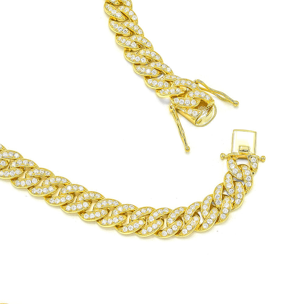 Kenzy Mii - 9mm - 925 Sterling Silver Miami Cuban Unisex Bracelets