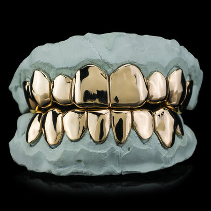 Kenzy Mii- Solid Gold Deep Cut Grillz w/ Bust down options