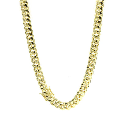 Kenzy Mii- 8mm - 925 Sterling Silver Cuban Unisex Chain
