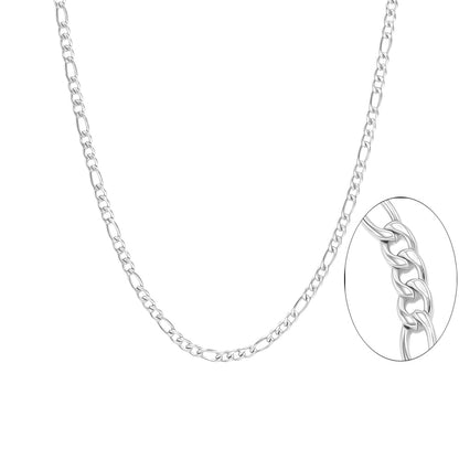 Kenzy Mii- 2mm Stainless Steel Figaro Unisex Chain