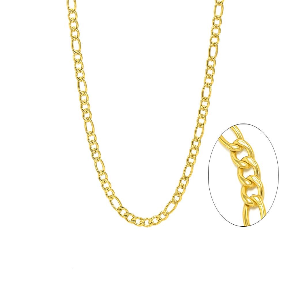 Kenzy Mii - 5mm Stainless Steel Figaro Unisex Chain