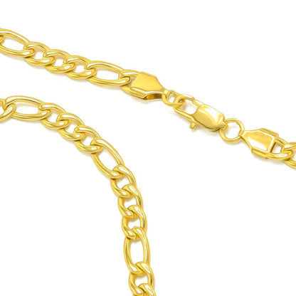 Kenzy Mii - 5mm Stainless Steel Figaro Unisex Chain