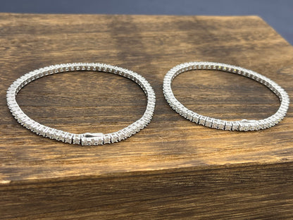 Kenzy Mii- 925 sterling silver 2.5 moissanite tennis bracelet