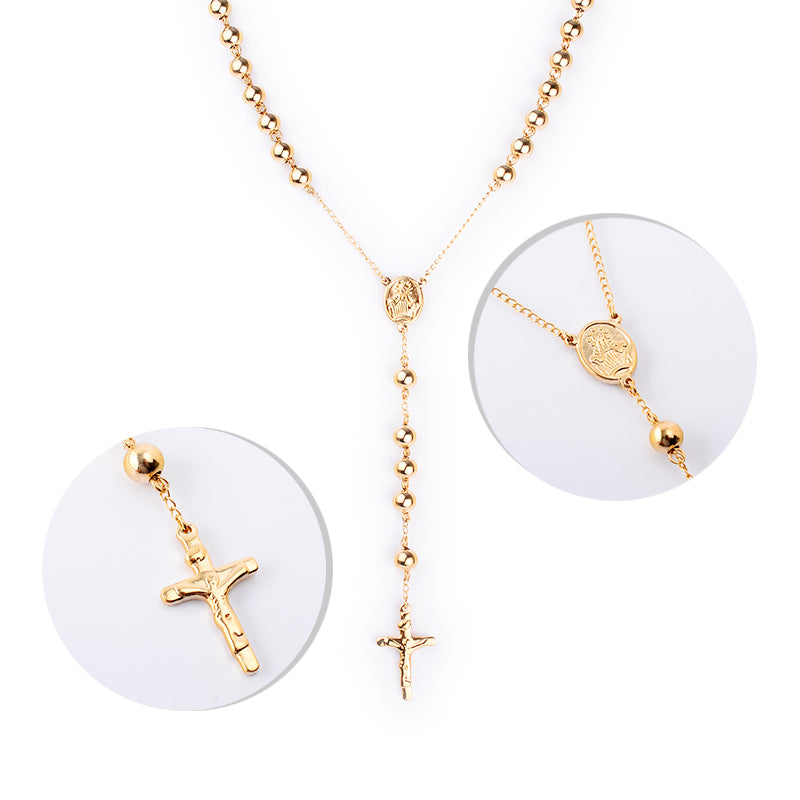 Kenzy Mii - Stainless Steel Rosary Chain Unisex Chain