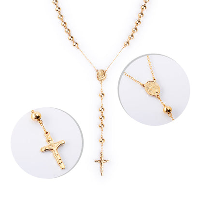 Kenzy Mii - Stainless Steel Rosary Chain Unisex Chain