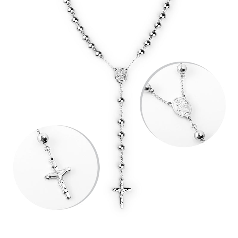 Kenzy Mii - Stainless Steel Rosary Chain Unisex Chain