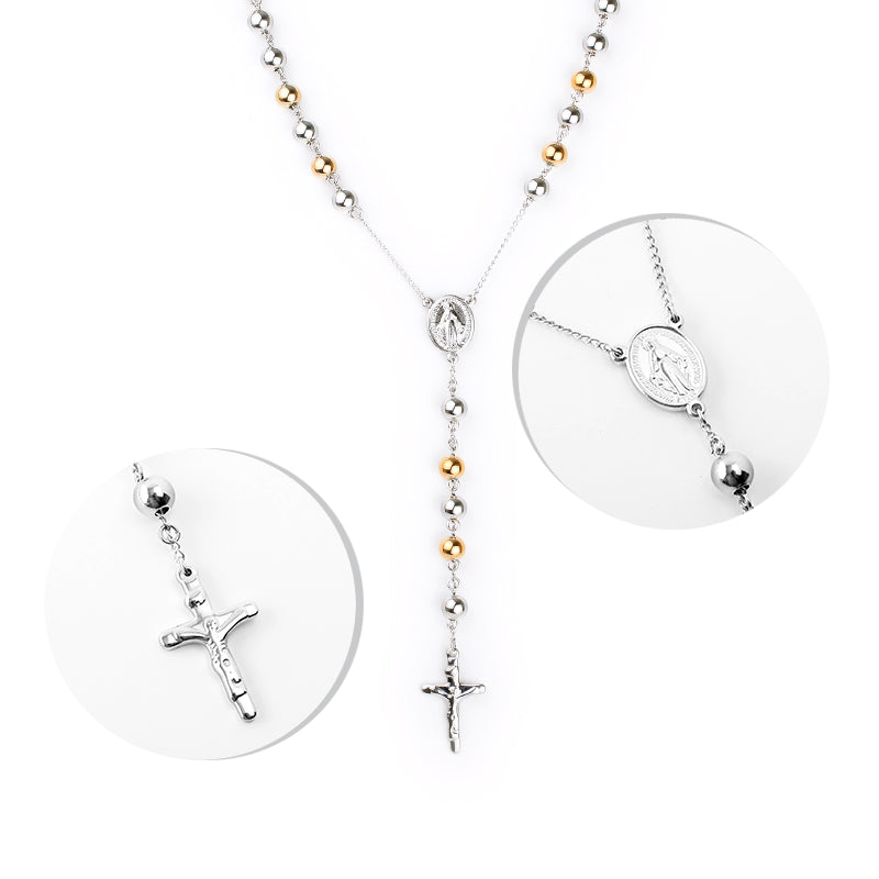 Kenzy Mii - Stainless Steel Rosary Chain Unisex Chain