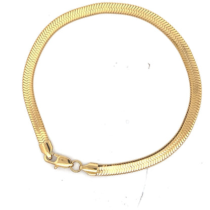 Kenzy Mii- 5mm Stainless Steel Herringbone Unisex Chain