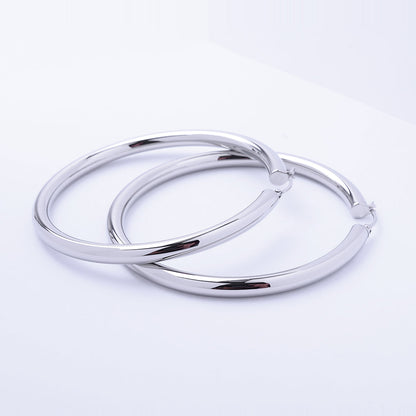 Kenzy Mii- Stainless Steel Loop Women's Earings