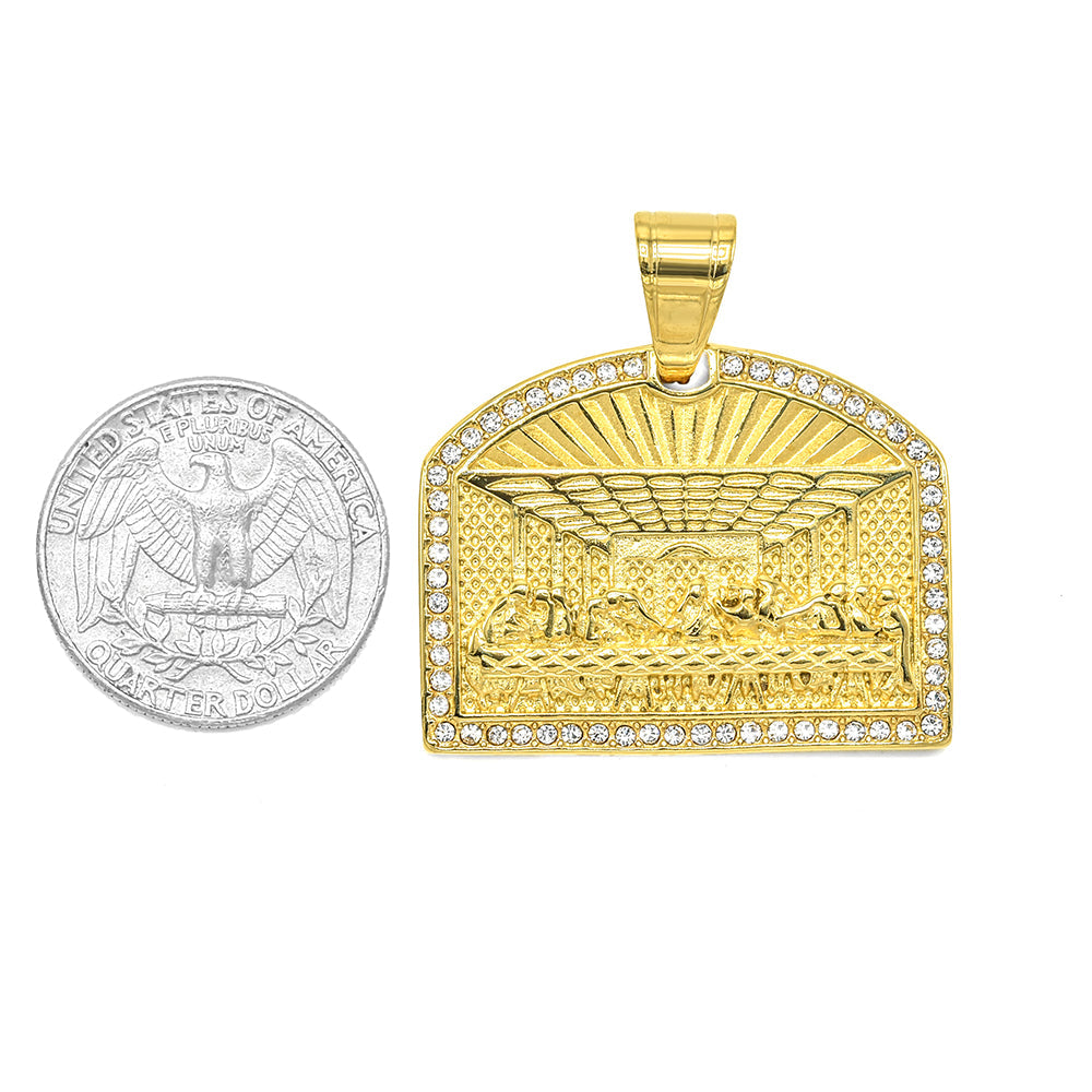 Kenzy Mii- Stainless Steel Last Supper Men's Pendant