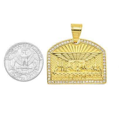 Kenzy Mii- Stainless Steel Last Supper Men's Pendant