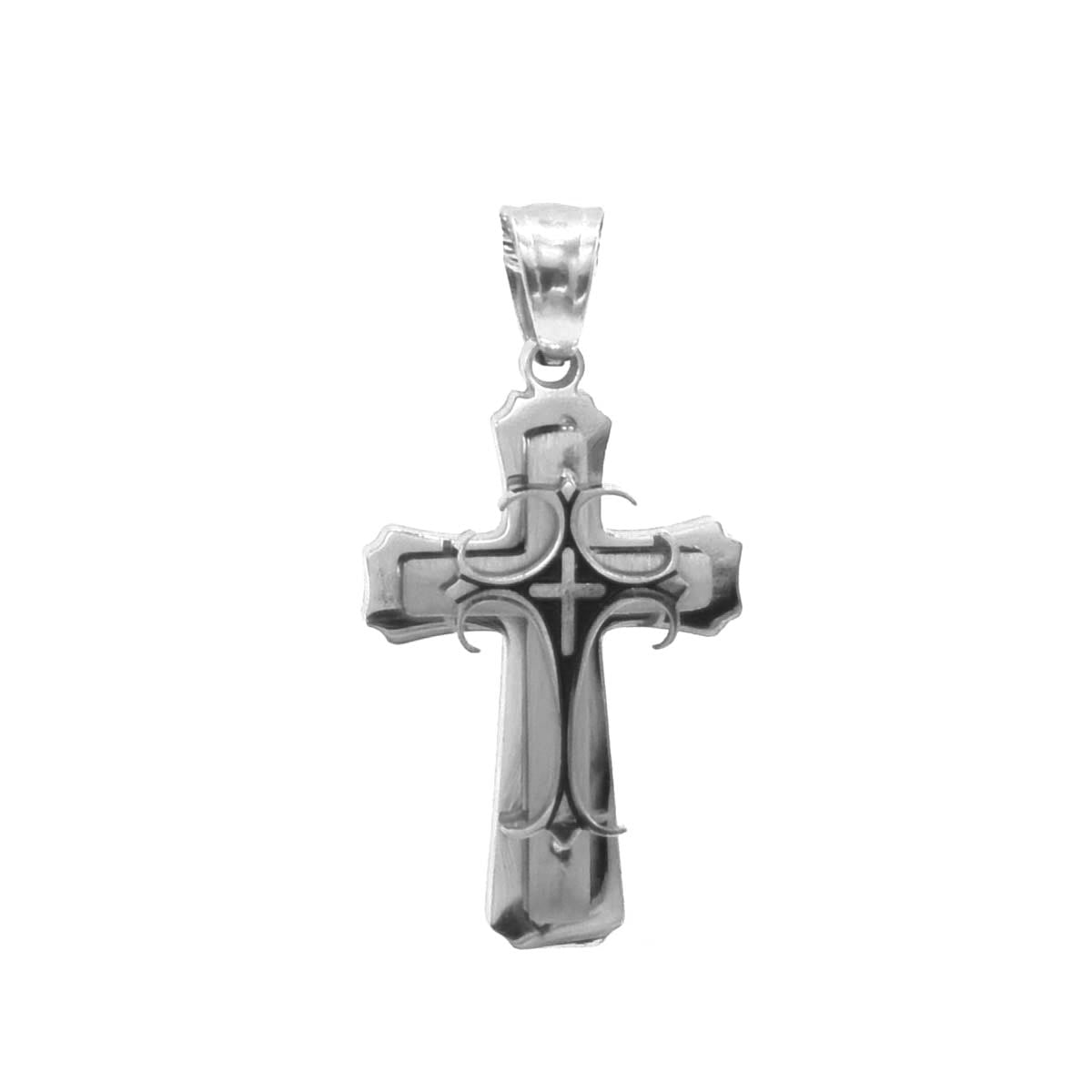 Kenzy Mii- Stainless Steel Cross Cremation Unisex Pendant