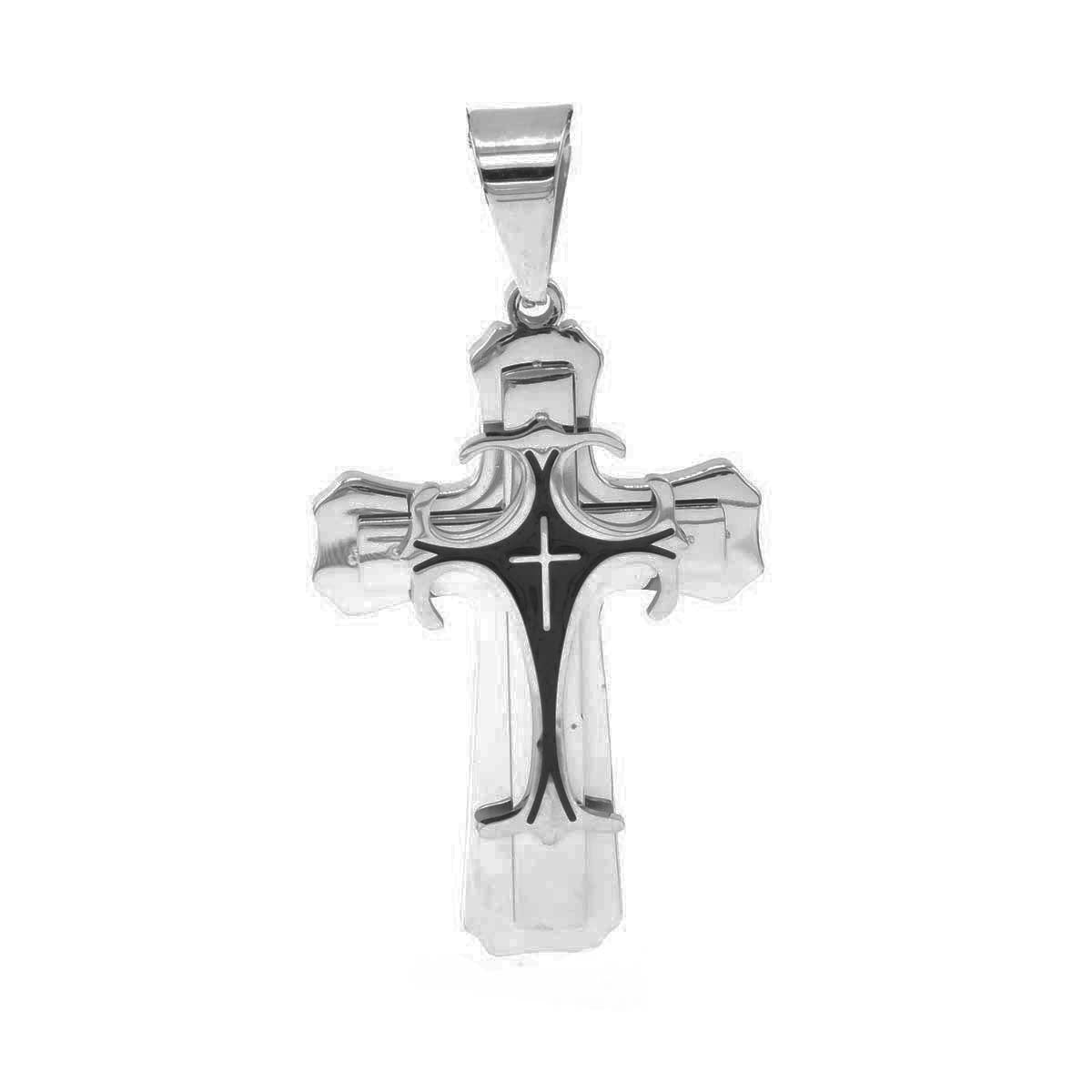Kenzy Mii- Stainless Steel Cross Cremation Unisex Pendant