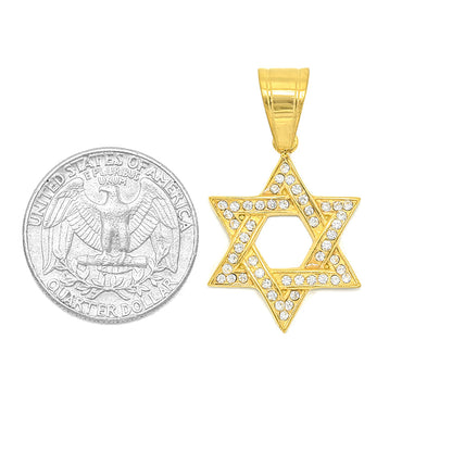 Kenzy Mii- Stainless Steel Magen David Star Unisex Pendant