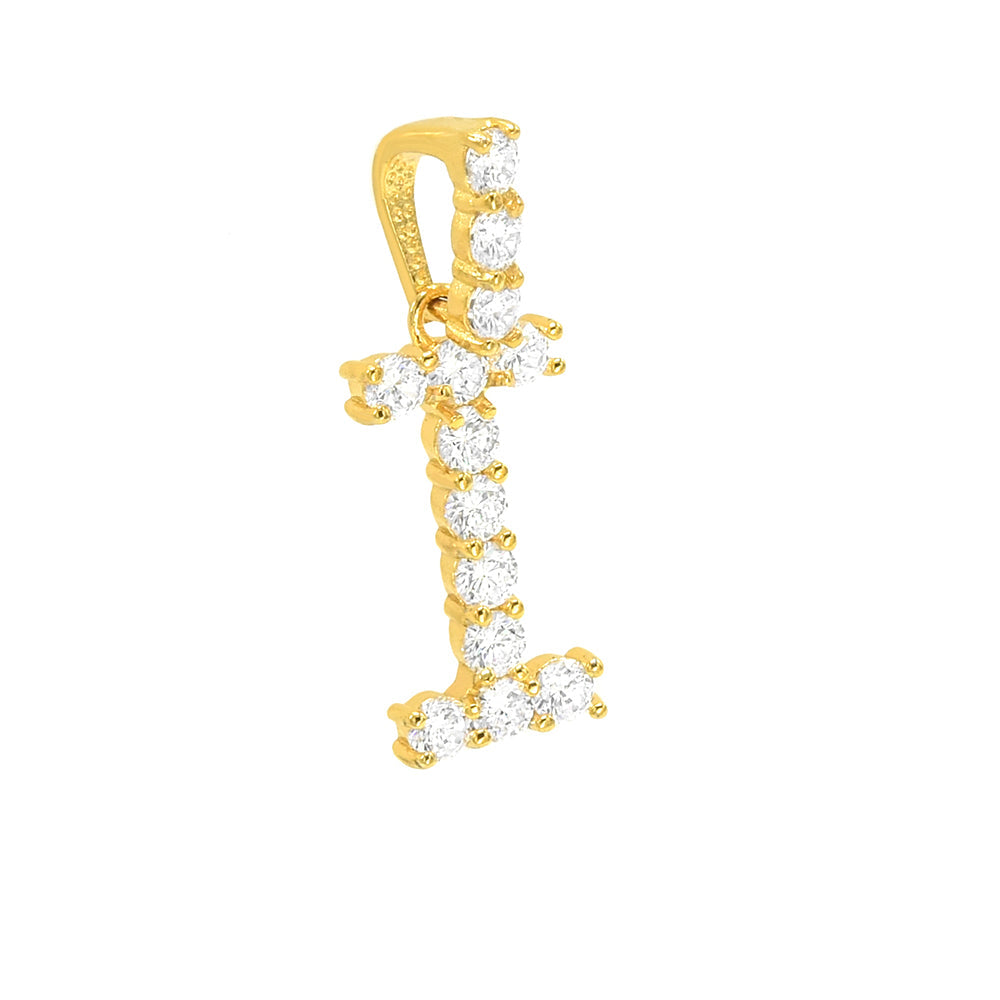 Kenzy Mii- Stainless Steel Letter Unisex pendant with Necklace