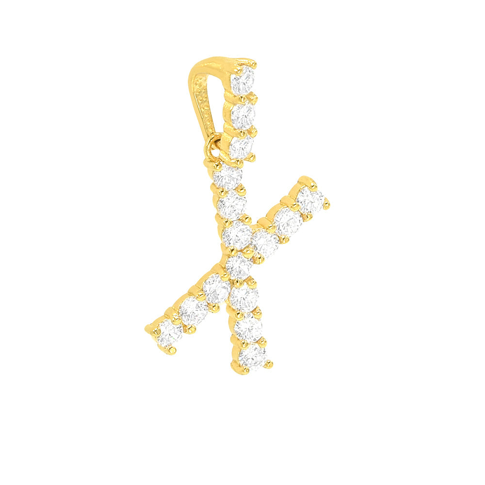 Kenzy Mii- Stainless Steel Letter Unisex pendant with Necklace