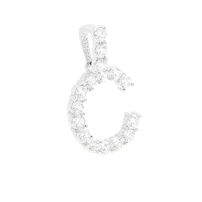 Kenzy Mii- Stainless Steel Alphabetic Letters Unisex Pendant