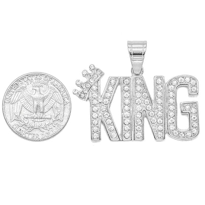Kenzy Mii- Stainless Steel Premium KING Cubic Unisex Pendant