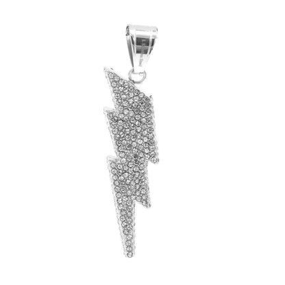 Kenzy Mii- Stainless Steel Double Color Lightning Shape Unisex Pendant