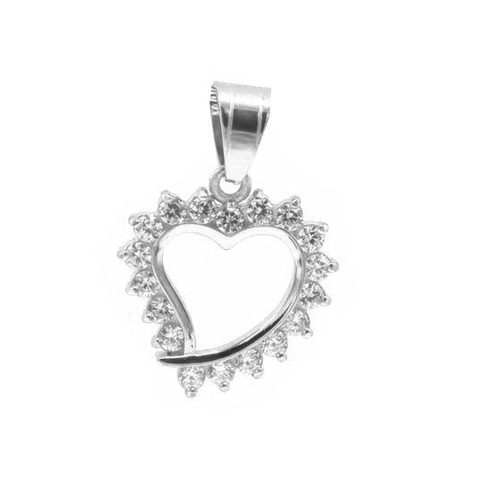 Kenzy Mii- Stainless Steel Stuller Heart Unisex Pendant