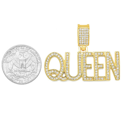 Kenzy Mii- Stainless Steel Premium Queen Cubic Unisex Pendant
