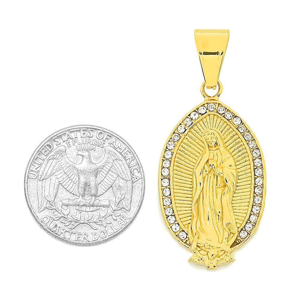 Kenzy Mii- Stainless Steel Virgin Mary Unisex Pendant