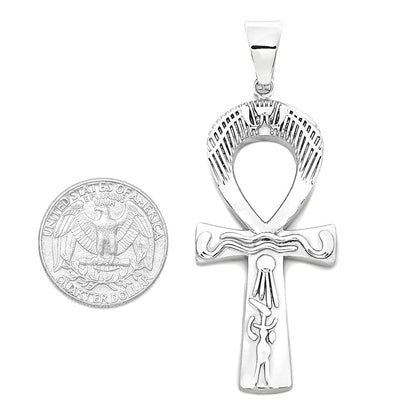 Kenzy Mii- Stainless Steel Egyptian Ankh Cross Key Unisex Pendant