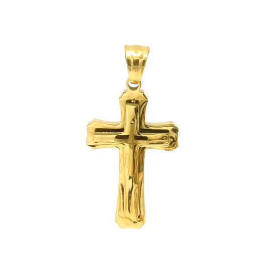Kenzy Mii- Stainless Steel Faith Jesus Christian Cross Unisex Pendant