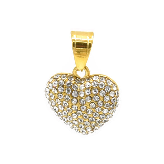 Kenzy Mii- Stainless Steel Vintage Heart Shape Unisex Pendant
