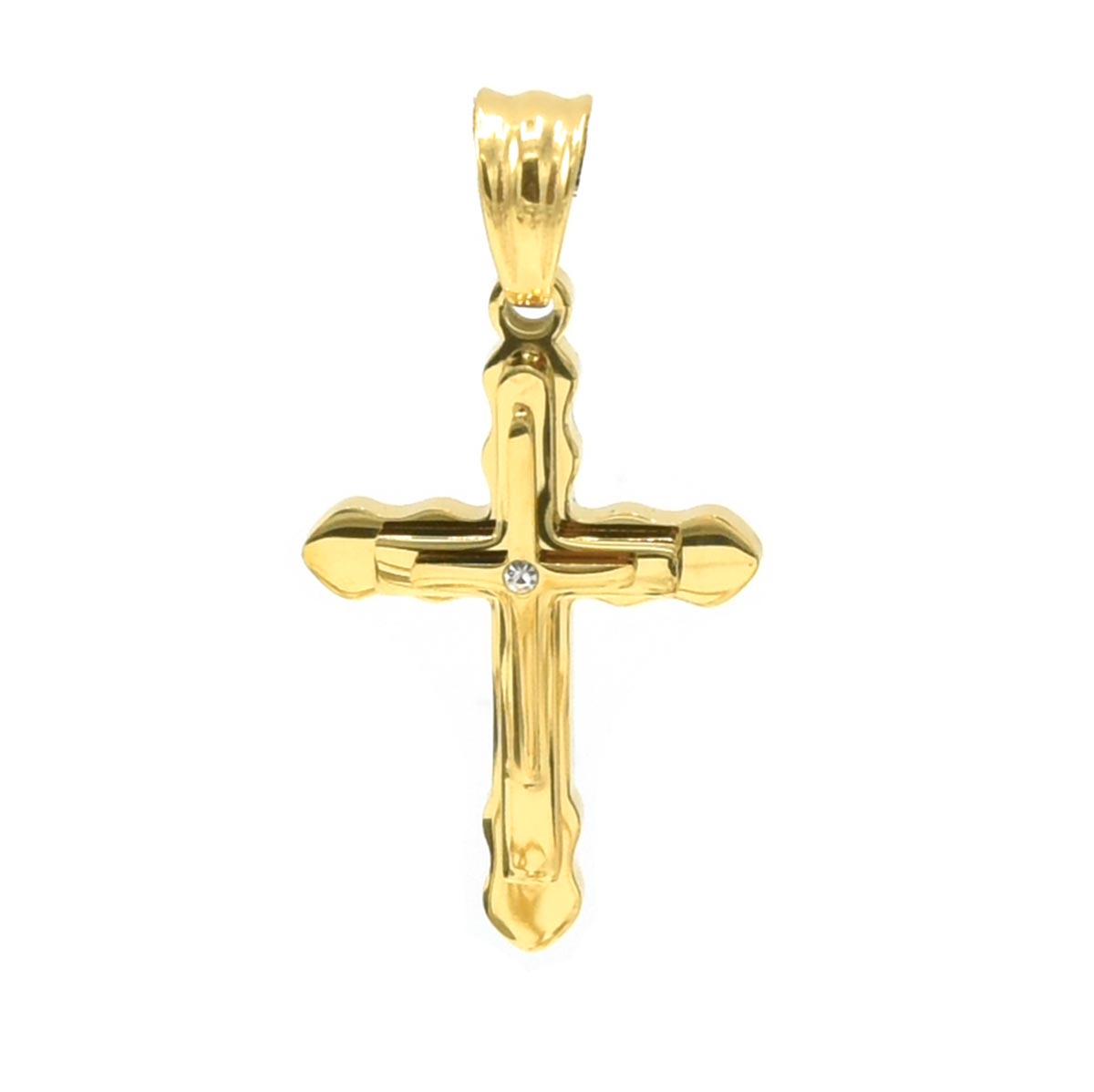 Kenzy Mii- Stainless Steel Gothic Cross Unisex Pendant