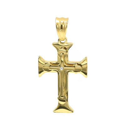 Kenzy Mii- Stainless Steel Hollow Cross Unisex Pendant