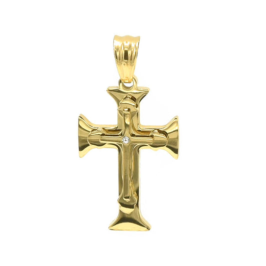 Kenzy Mii- Stainless Steel Hollow Cross Unisex Pendant