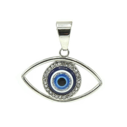 Kenzy Mii- Stainless Steel Blue Evil Eye Unisex Pendant