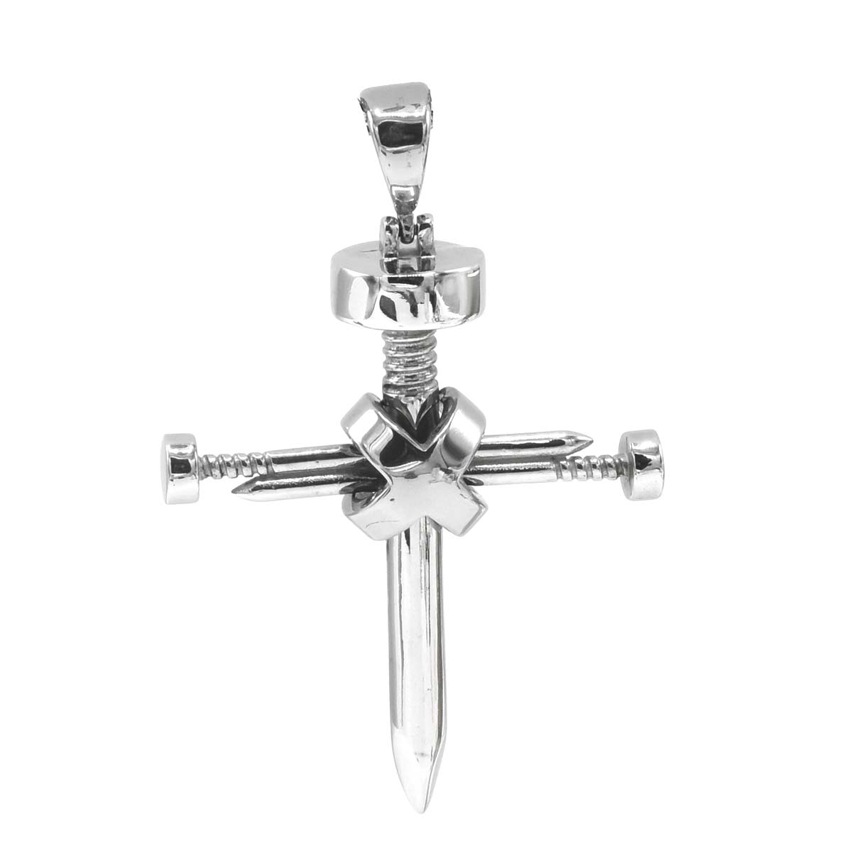 Kenzy Mii- Stainless Steel Pewter Nail Unisex Pendant