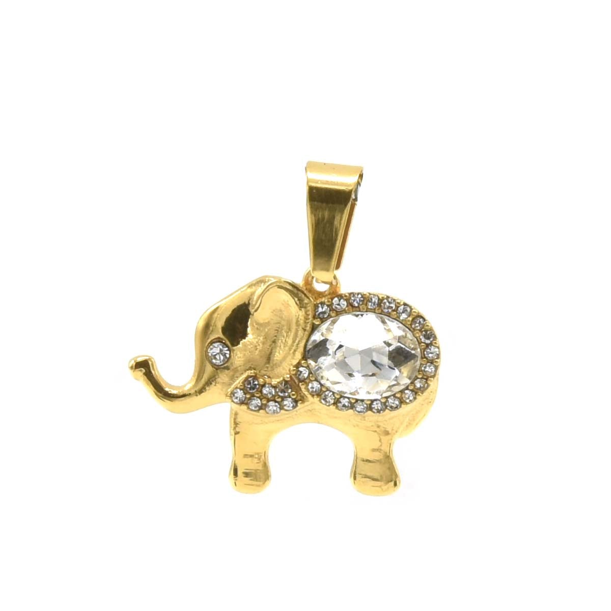 Kenzy Mii- Stainless Steel Cute Elephant Unisex Pendant