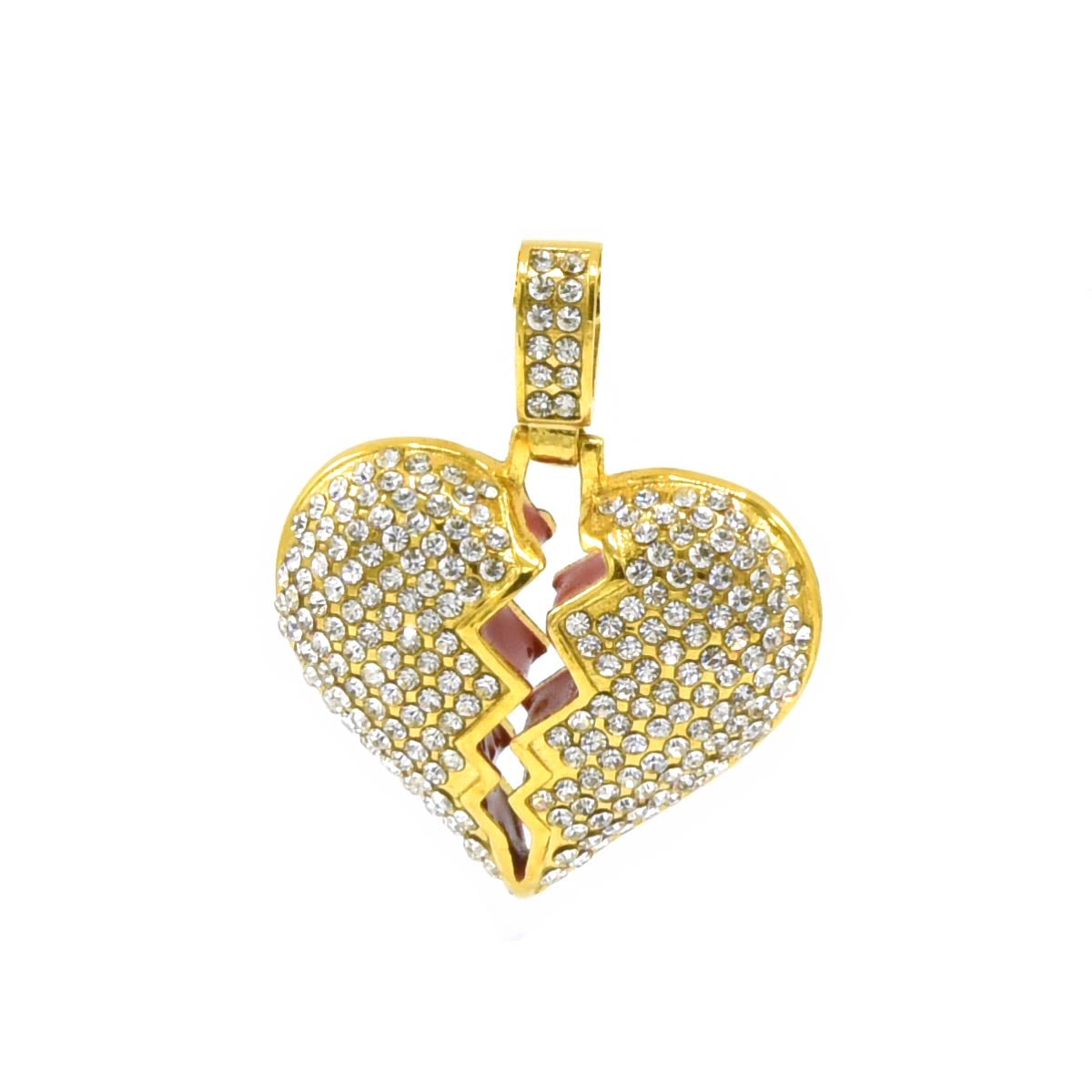 Kenzy Mii- Stainless Steel Broken Heart Unisex Pendant